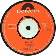 WHO, THE I'm A Boy / In The City (Polydor – S 1209) Holland 1966 45 (Mod)